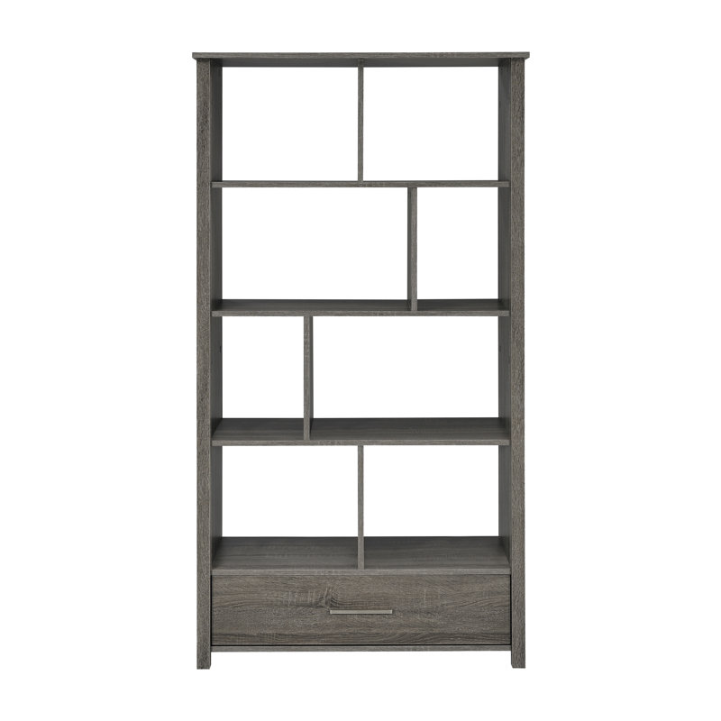 Ebern Designs Tihana Geometric Storage Bookcase Wayfair
